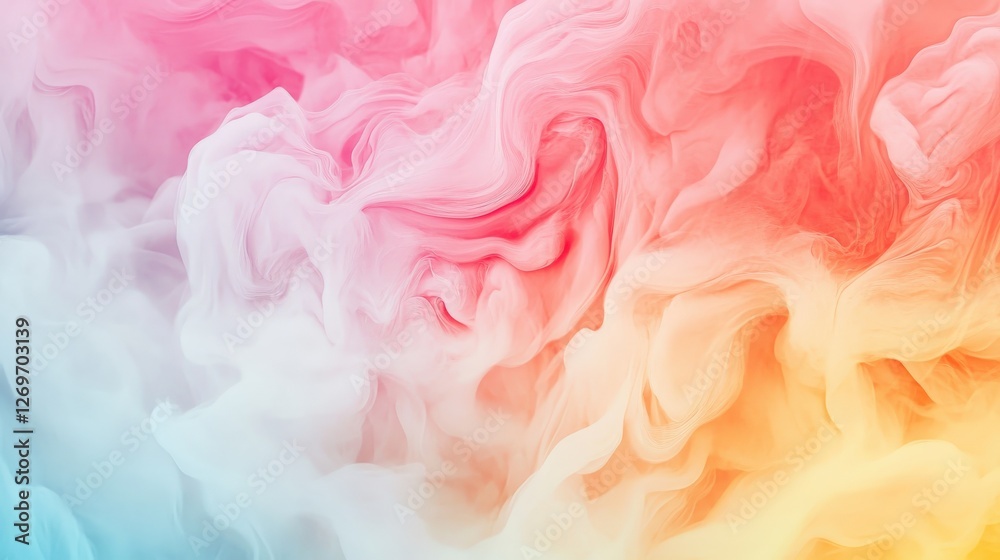 Abstract Pastel Swirls of Color and Light Abstract Pastel Swirls of Color and Light