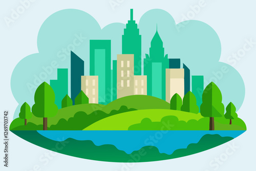 green city landscape