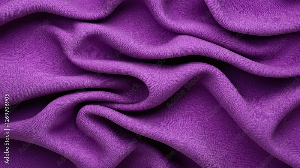 Obraz premium Close-up View of Elegant Purple Satin Fabric with Soft Texture