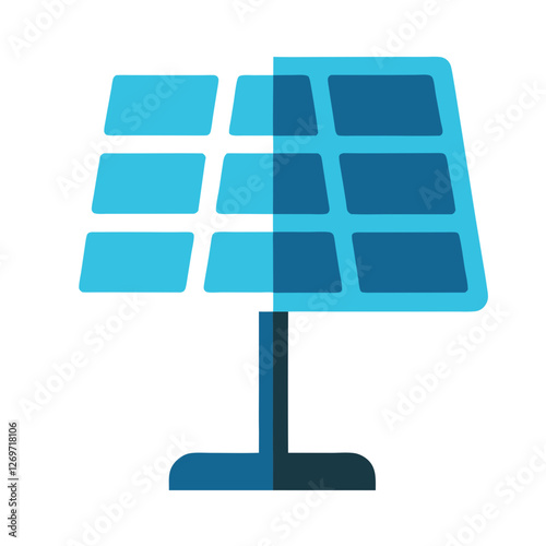 solar panel isolated on white