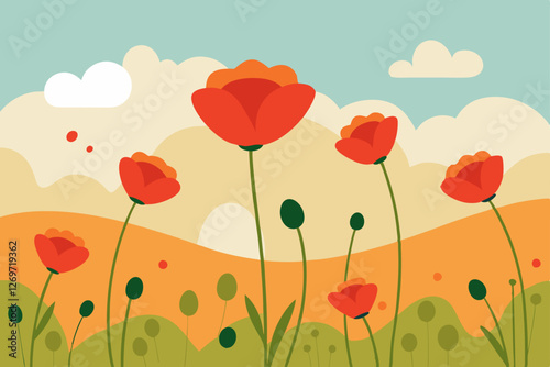 field of poppies