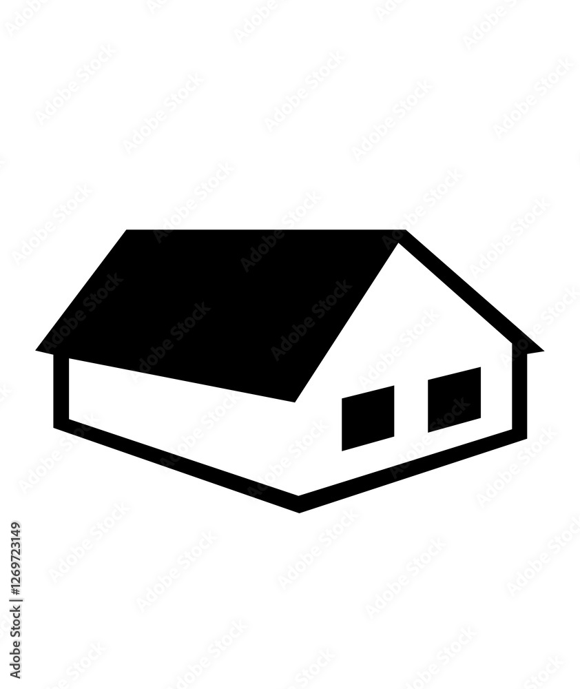 House clipart design on plain white transparent isolated background for card, shirt, hoodie, sweatshirt, apparel, tag, mug, icon, poster or badge House clipart design on plain white transparent isolated background for card, shirt, hoodie, sweatshirt, apparel, tag, mug, icon, poster or badge