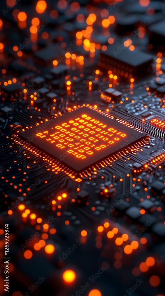 Digital circuit glowing binary high resolution hd wallpaper Digital circuit glowing binary high resolution hd wallpaper