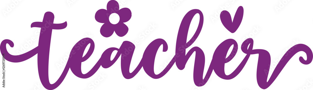 Teacher typography design on plain white transparent isolated background for card, shirt, hoodie, sweatshirt, apparel, tag, mug, icon, poster or badge Teacher typography design on plain white transparent isolated background for card, shirt, hoodie, sweatshirt, apparel, tag, mug, icon, poster or badge