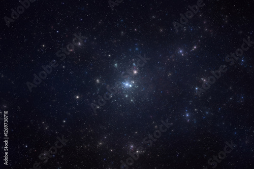 Universe filled with stars, nebula and galaxy