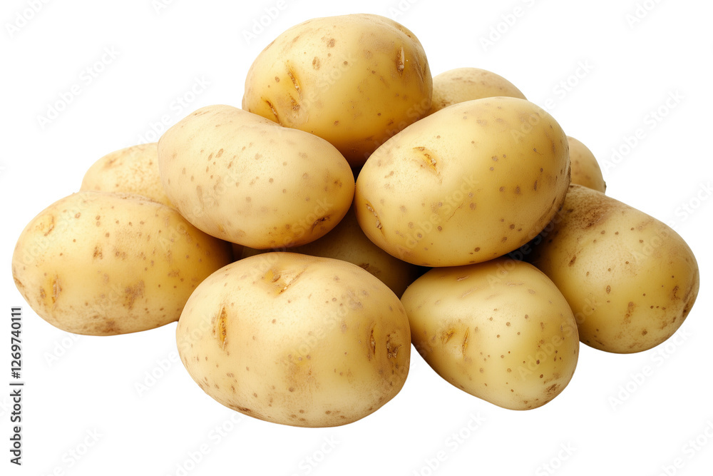 a Pile of potatoes isolated on a transparent background a Pile of potatoes isolated on a transparent background