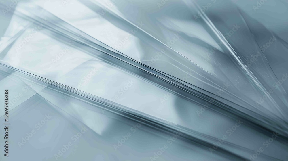 Abstract Study of Translucent Acrylic Sheets with Light Reflections Abstract Study of Translucent Acrylic Sheets with Light Reflections