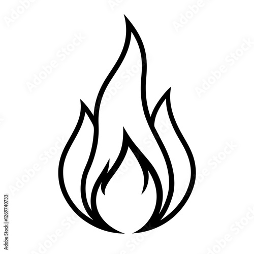 fire flames set