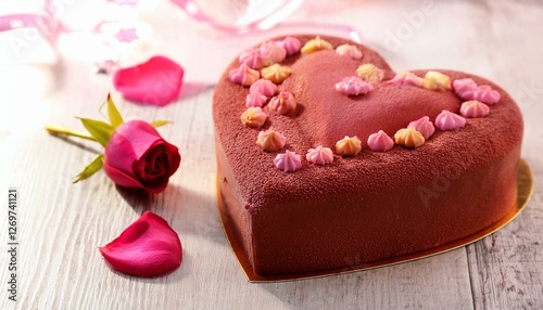 heart shaped cake