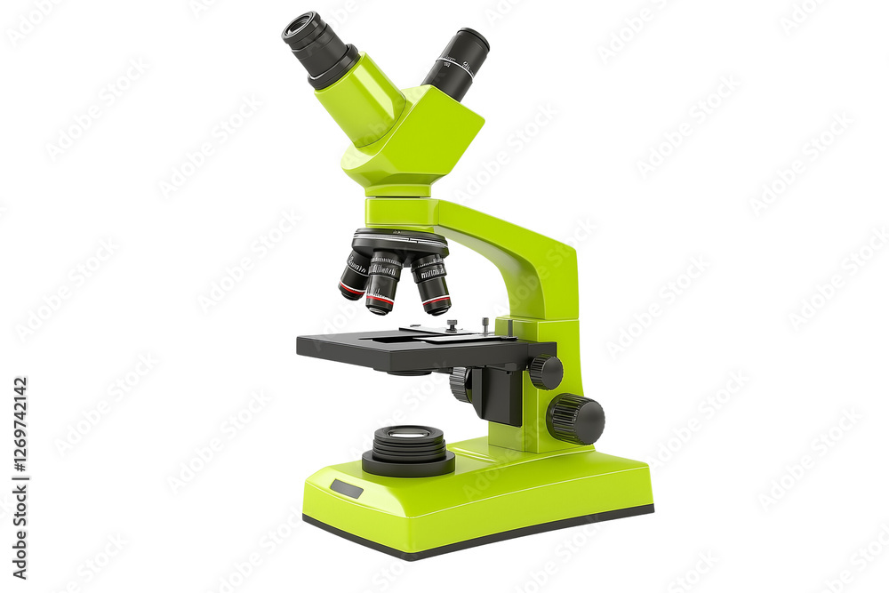 a microscope isolated on a transparent background a microscope isolated on a transparent background