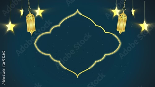 Ramadhan Background, A high-resolution 4K Ramadan background featuring an elegant and luxurious Islamic 3D design. This vector background captures the essence of Ramadan with a sophisticated.