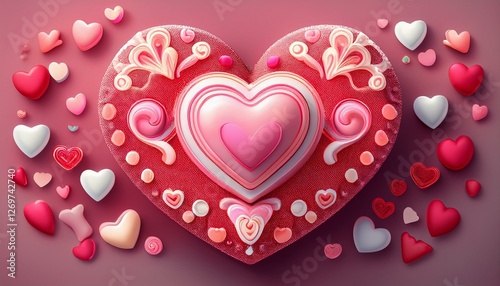 rosa corazon aislada amor rojo blanco valentin objeto caramelo bebe vacaciones color chupete abstracta regalo arte chupete