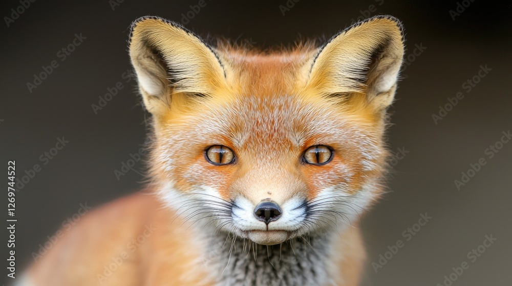 Obraz premium Close-up Portrait of a Red Fox