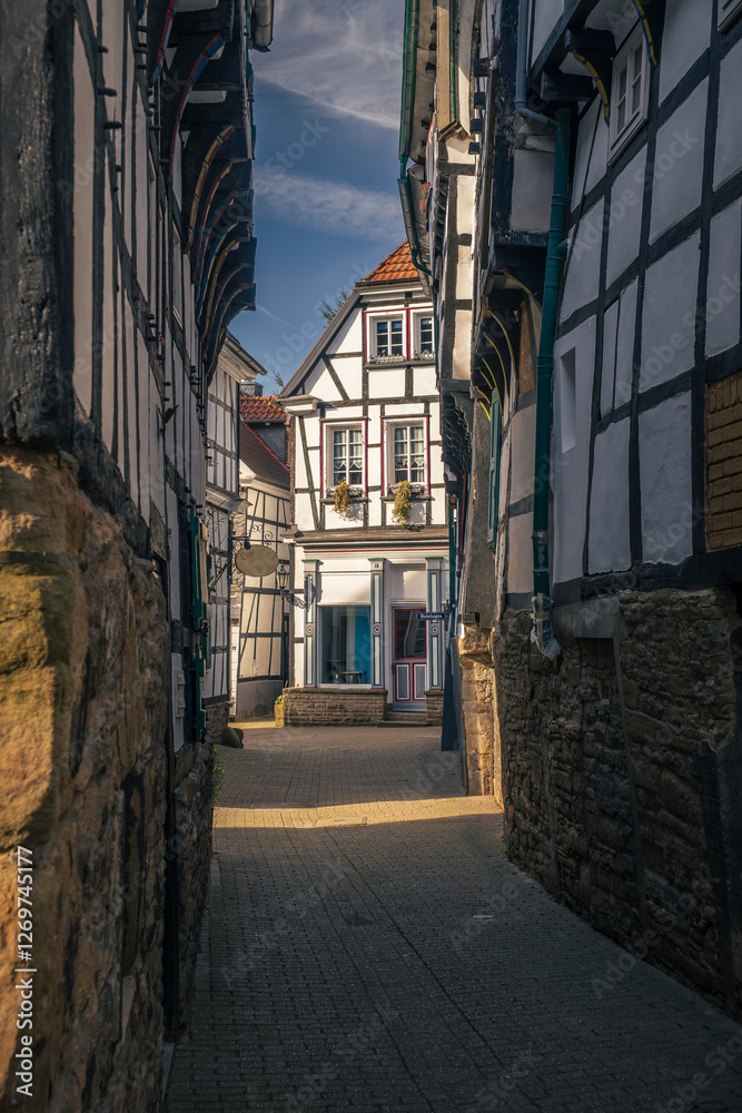 Fototapeta premium Timberframe houses in old town Hattingen