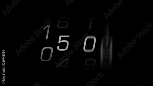 One Minute Timer - Spinning Digits photo