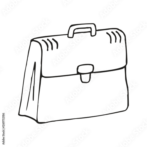 Business bag cartoon sketching design