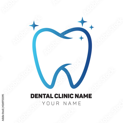 Dental clinic vector logo design