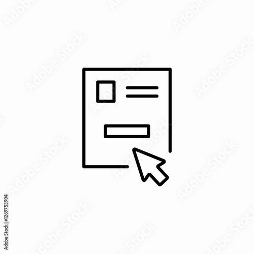 fill form icon sign vector