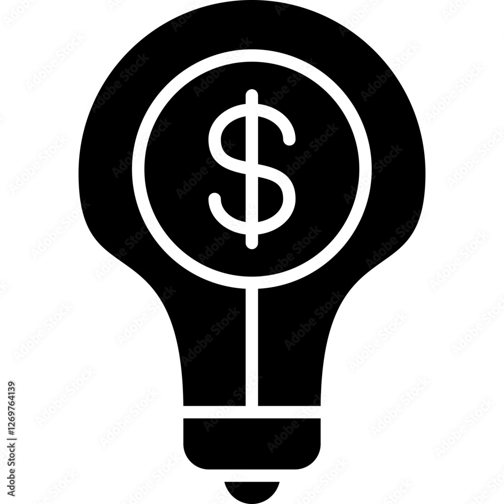 Dollar Idea Icon Dollar Idea Icon