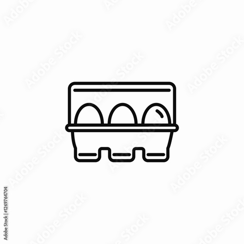 fresh eggs icon sign vector