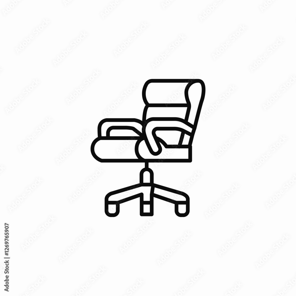 office chair icon sign vector office chair icon sign vector