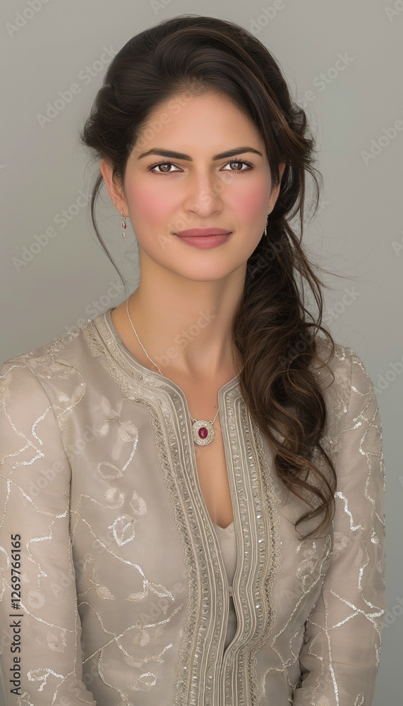 A sophisticated Syrian woman with soft features a _005 A sophisticated Syrian woman with soft features a _005