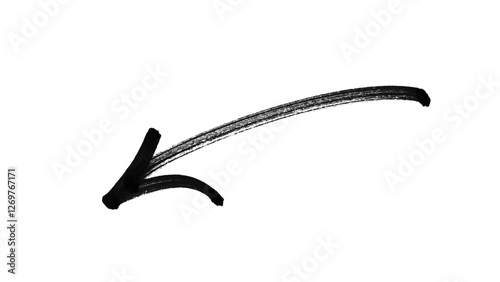 Hand drawn black arrow icon transparent. Arrow icon for your web site design, logo, app. Mark point icon design.