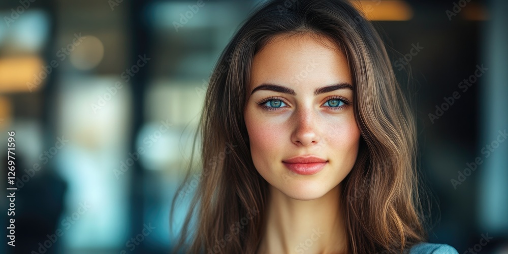 Empowered Female Executive in Office Setting Empowered Female Executive in Office Setting