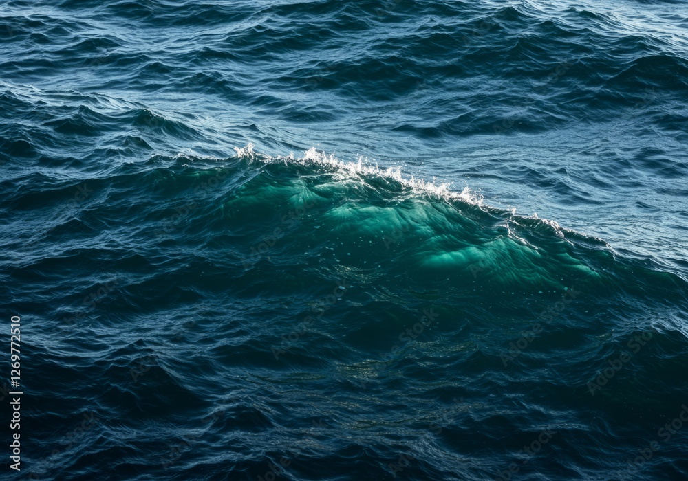 A realistic close-up of deep ocean waves texture A realistic close-up of deep ocean waves texture