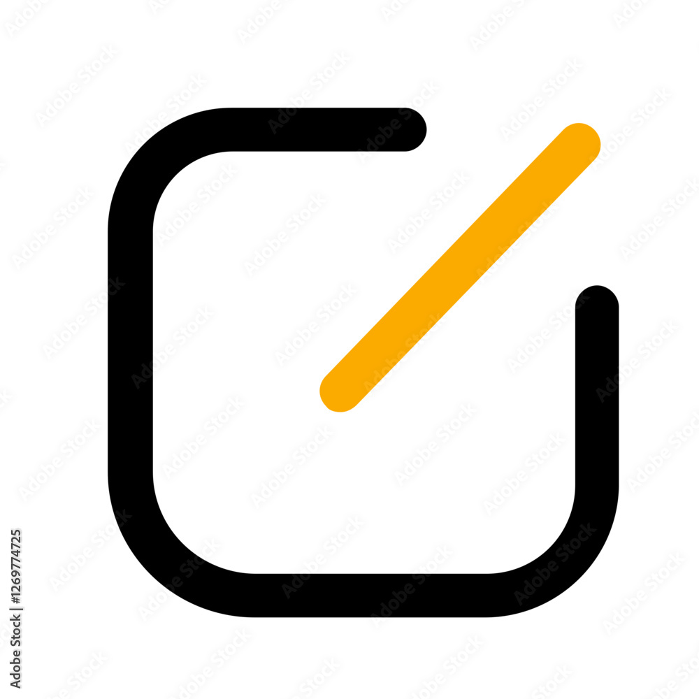 Long cast black and multi colored icon pack