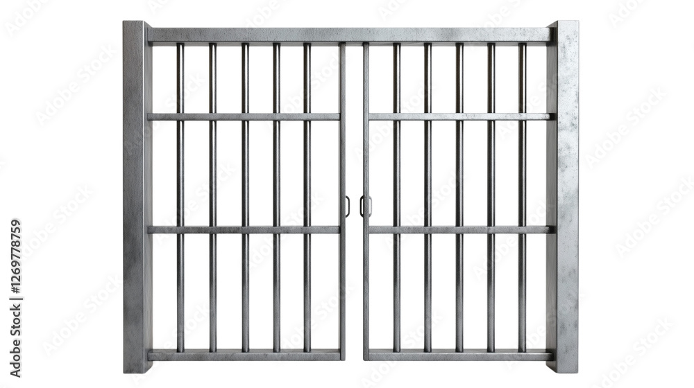 a Jail or prison metal bars isolated on a transparent background a Jail or prison metal bars isolated on a transparent background