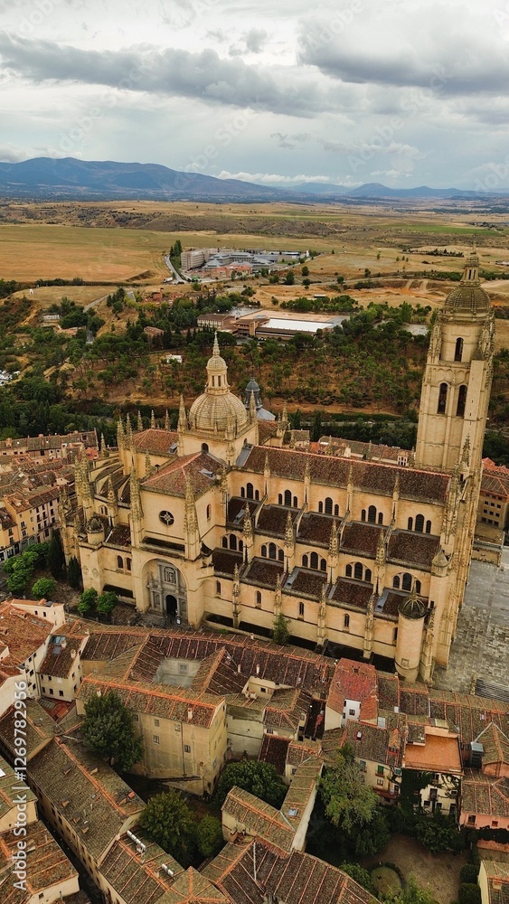 Obraz premium foto de drone de Catedral de Murcia España europa