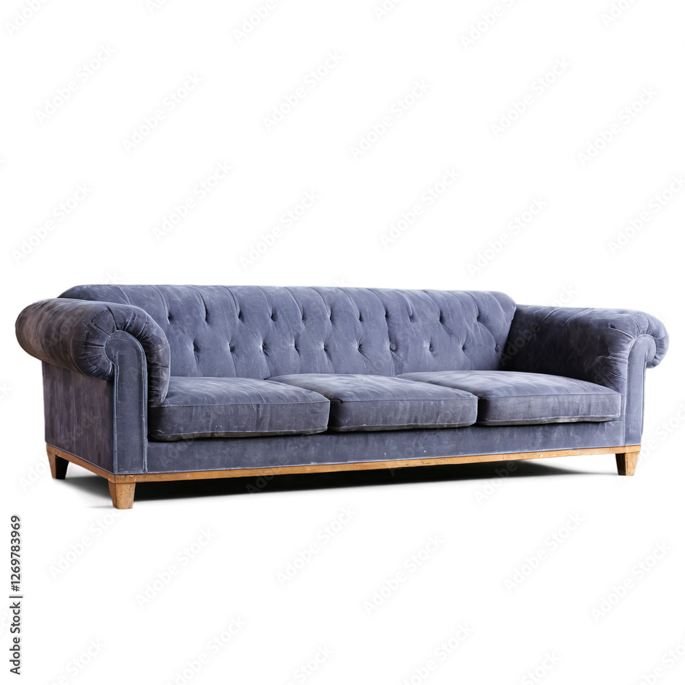 Obraz premium old sofa isolated on transparent background