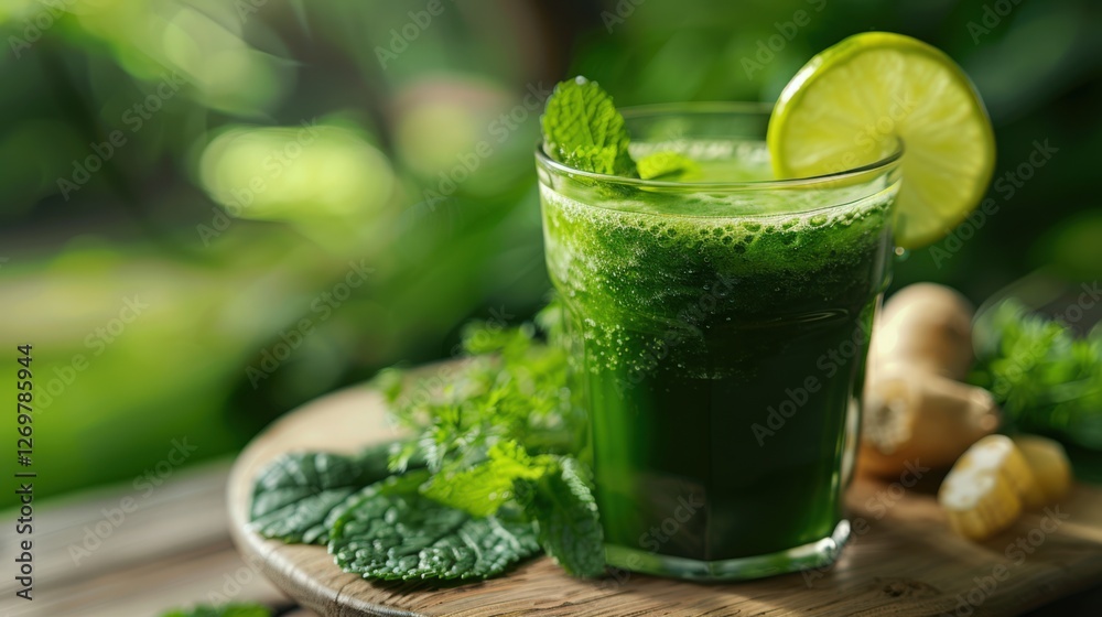 Herbal Detox Program Advertising Background Herbal Detox Program Advertising Background