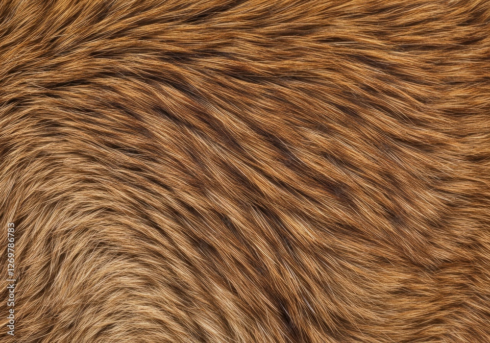 Fototapeta premium Wavy Animal Fur Texture