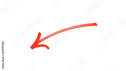 Hand drawn red arrow icon transparent. Arrow icon for your web site design, logo and app. 