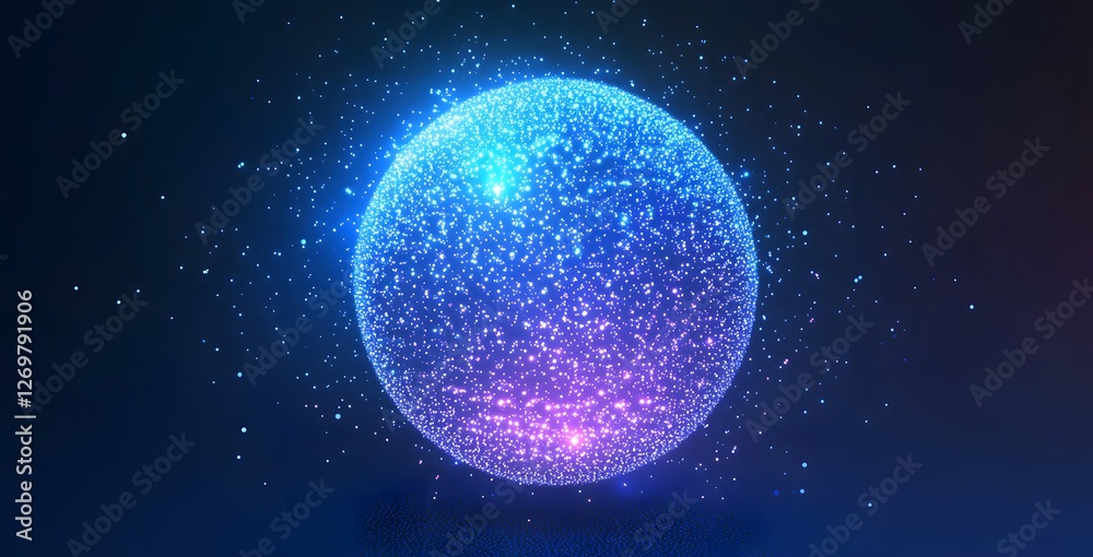 Fototapeta premium blue sphere isolated