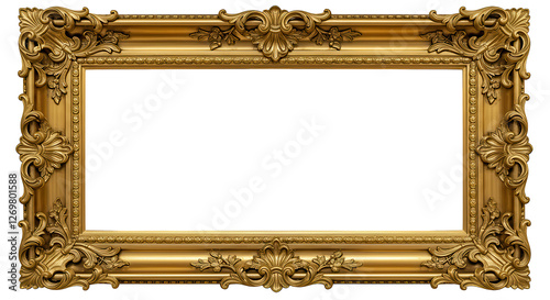 quadro moldura fundo isolado 