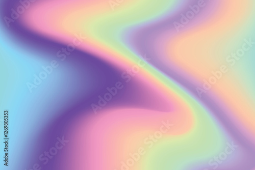 Abstract Iridescence Holographic Background Pastel Gradient. Trendy Modern Design Gradient Holographic texture