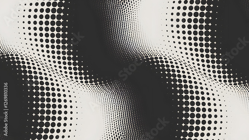 Abstract Black and White Pattern for Creative Design and Digital Art