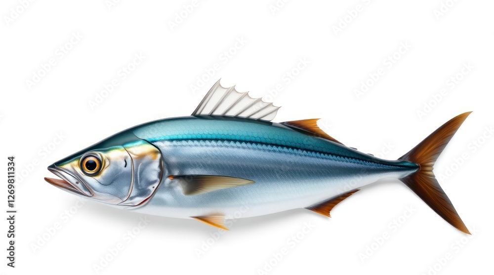 Fototapeta premium Fresh Pacific Horse Mackerel Fish Seafood Image