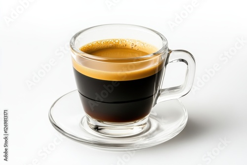 Wallpaper Mural A freshly brewed cup of espresso resting on a sleek saucer in soft natural light isolated on transparent background Torontodigital.ca