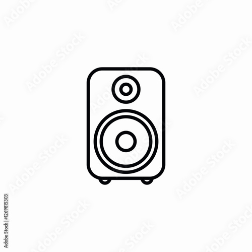 stereo audio icon sign vector