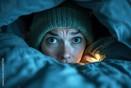 A person searching under a ...
