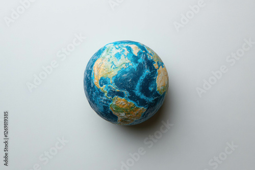 Earth On A White Background
