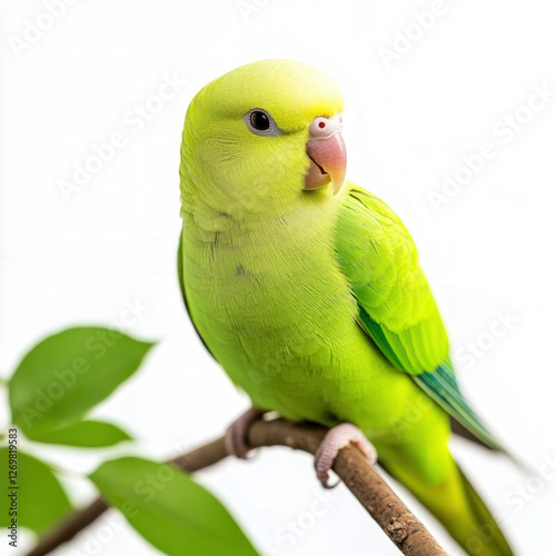 Green Parrot Isolated