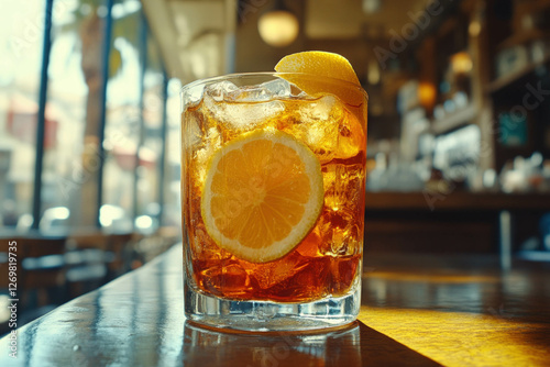 Ice Tea With Lemon And Lime