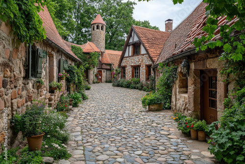 LÃ¶wenburg Castle in Germany, romantic and historic, fairy-tale atmosphere photo