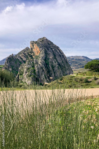 Hiking to Montejaque dam (Presa de Montejaque) and Hundidero cave (Cueva del Hundidero) in the province of Malaga, Andalusia, Spain photo