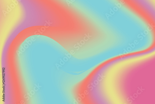 Abstract Iridescence Holographic Background Pastel Gradient. Trendy Modern Design Gradient Holographic texture